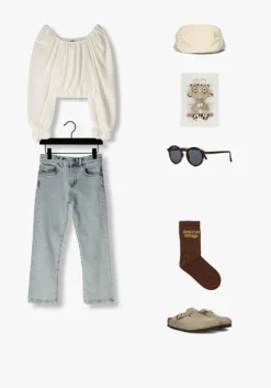 lichtblauwe homage straight leg jeans scotti relaxed straight jeans