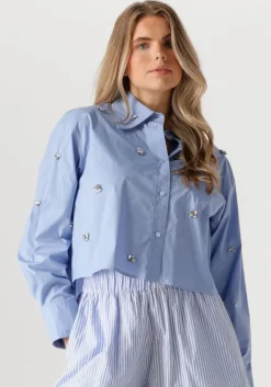 lichtblauwe ibana blouses tiberio