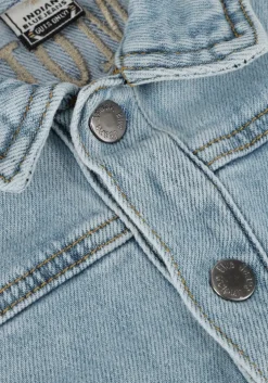 lichtblauwe indian blue jeans spijkerjas denim jacket embroidery