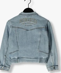 lichtblauwe indian blue jeans spijkerjas denim jacket embroidery