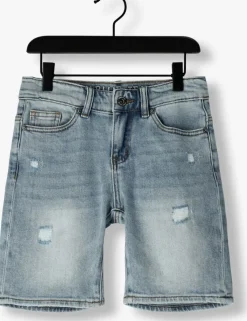 lichtblauwe indian blue jeans shorts denim wide short blue denim