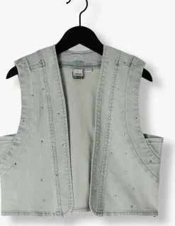 lichtblauwe indian blue jeans gilet denim gilet fancy