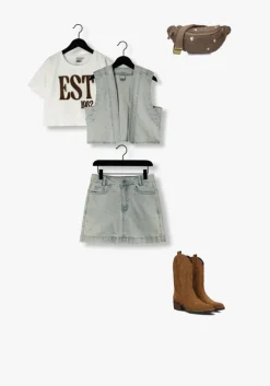 lichtblauwe indian blue jeans gilet denim gilet fancy