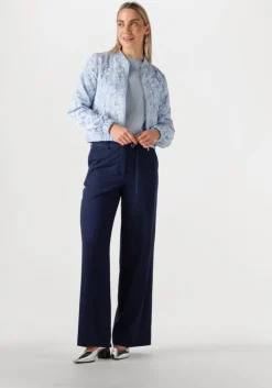 lichtblauwe jansen amsterdam jack josien jasje j 275 jacquard bomber long sleeve