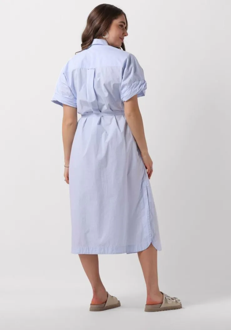 lichtblauwe knit-ted midi jurk lisette