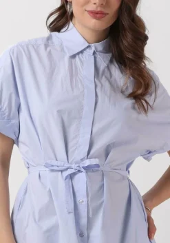 lichtblauwe knit-ted midi jurk lisette