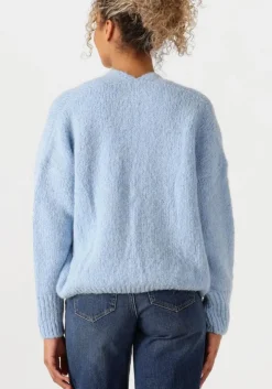 lichtblauwe knit-ted vest becky