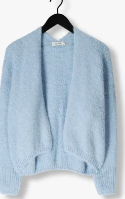 lichtblauwe knit-ted vest becky