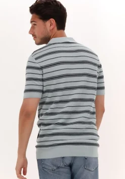 lichtblauwe kultivate polo pl konos stripes