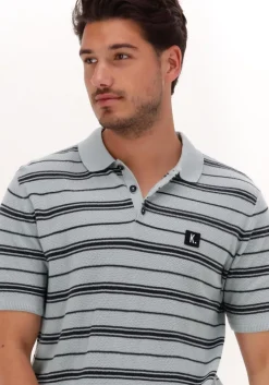 lichtblauwe kultivate polo pl konos stripes