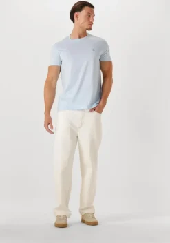 lichtblauwe lacoste t-shirt 1tht1 mens tee-shirt 12