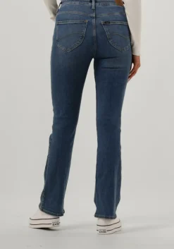lichtblauwe lee flared jeans breese boot