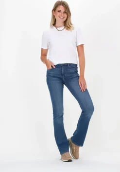 lichtblauwe lee flared jeans breese boot