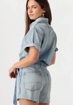 lichtblauwe lee playsuits chore shortall