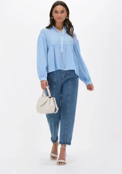 lichtblauwe levete room blouses reema 2 shirt