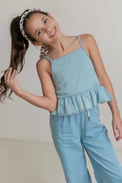 lichtblauwe like flo top elif chambrey top