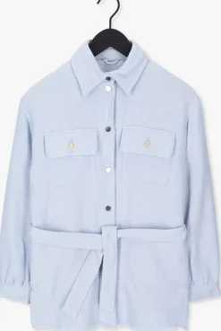 lichtblauwe liu jo blazer giacca camicia