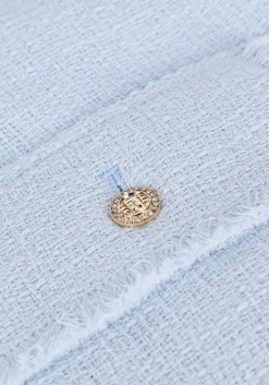 lichtblauwe liu jo blazer giacca camicia