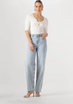 lichtblauwe liu jo straight leg jeans pant.straight color h.w.