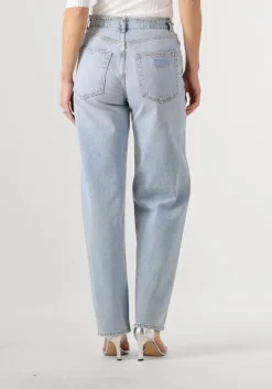 lichtblauwe liu jo straight leg jeans pant.straight color h.w.
