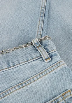 lichtblauwe liu jo straight leg jeans pant.straight color h.w.