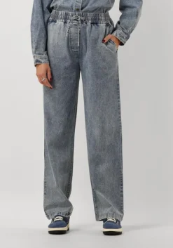 lichtblauwe lollys laundry straight leg jeans monall slim fit pants