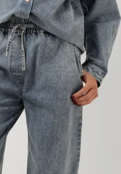 lichtblauwe lollys laundry straight leg jeans monall slim fit pants