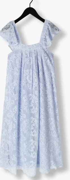 lichtblauwe lollys laundry maxi jurk milanll midi dress sl