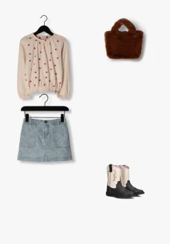 lichtblauwe looxs little minirok 2501-7704