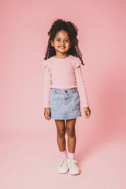 lichtblauwe looxs little minirok 2501-7704