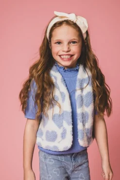 lichtblauwe looxs little gilet 2501-7005