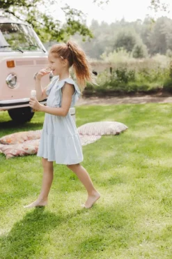 lichtblauwe looxs little midi jurk 2512-7830