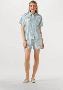 lichtblauwe louizon korte broek basmati