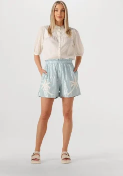 lichtblauwe louizon korte broek basmati
