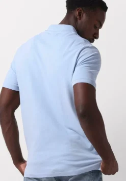 lichtblauwe lyle & scott polo plain polo shirt