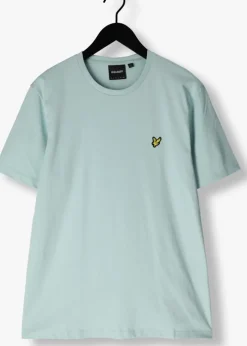 lichtblauwe lyle & scott t-shirt plain t-shirt