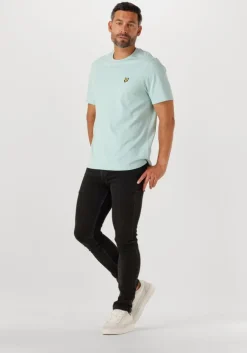 lichtblauwe lyle & scott t-shirt plain t-shirt