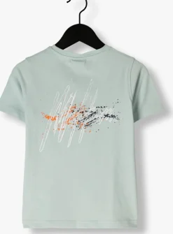 lichtblauwe malelions t-shirt splash t-shirt