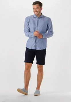 lichtblauwe matinique casual overhemd mamarc short
