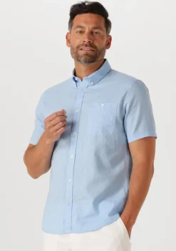 lichtblauwe matinique casual overhemd matrostol bd ss