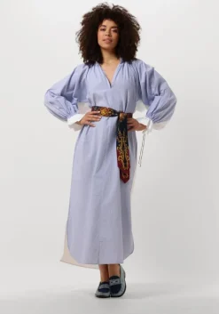 lichtblauwe mes demoiselles maxi jurk wiki