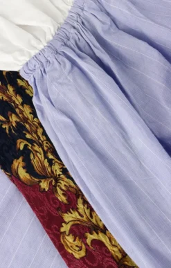 lichtblauwe mes demoiselles maxi jurk wiki