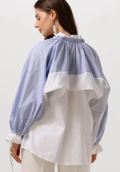 lichtblauwe mes demoiselles blouses wally