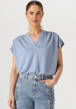 lichtblauwe minus top fiba modal t-shirt