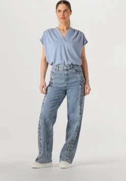 lichtblauwe minus top fiba modal t-shirt