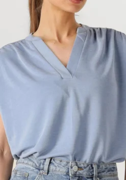 lichtblauwe minus top fiba modal t-shirt