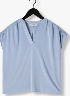 lichtblauwe minus top fiba modal t-shirt