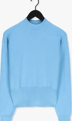 lichtblauwe minus trui jose knit turtleneck