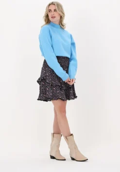 lichtblauwe minus trui jose knit turtleneck