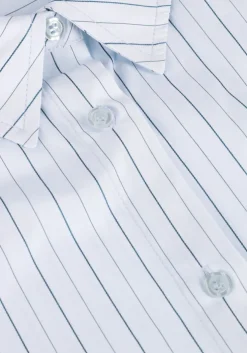 lichtblauwe modström blouses millemd stripe shirt